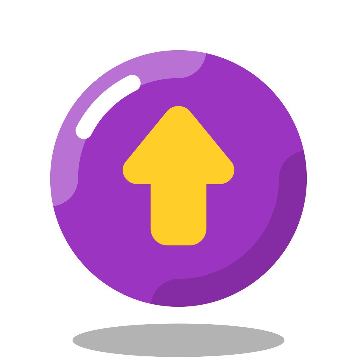 arcade style upward arrow icon