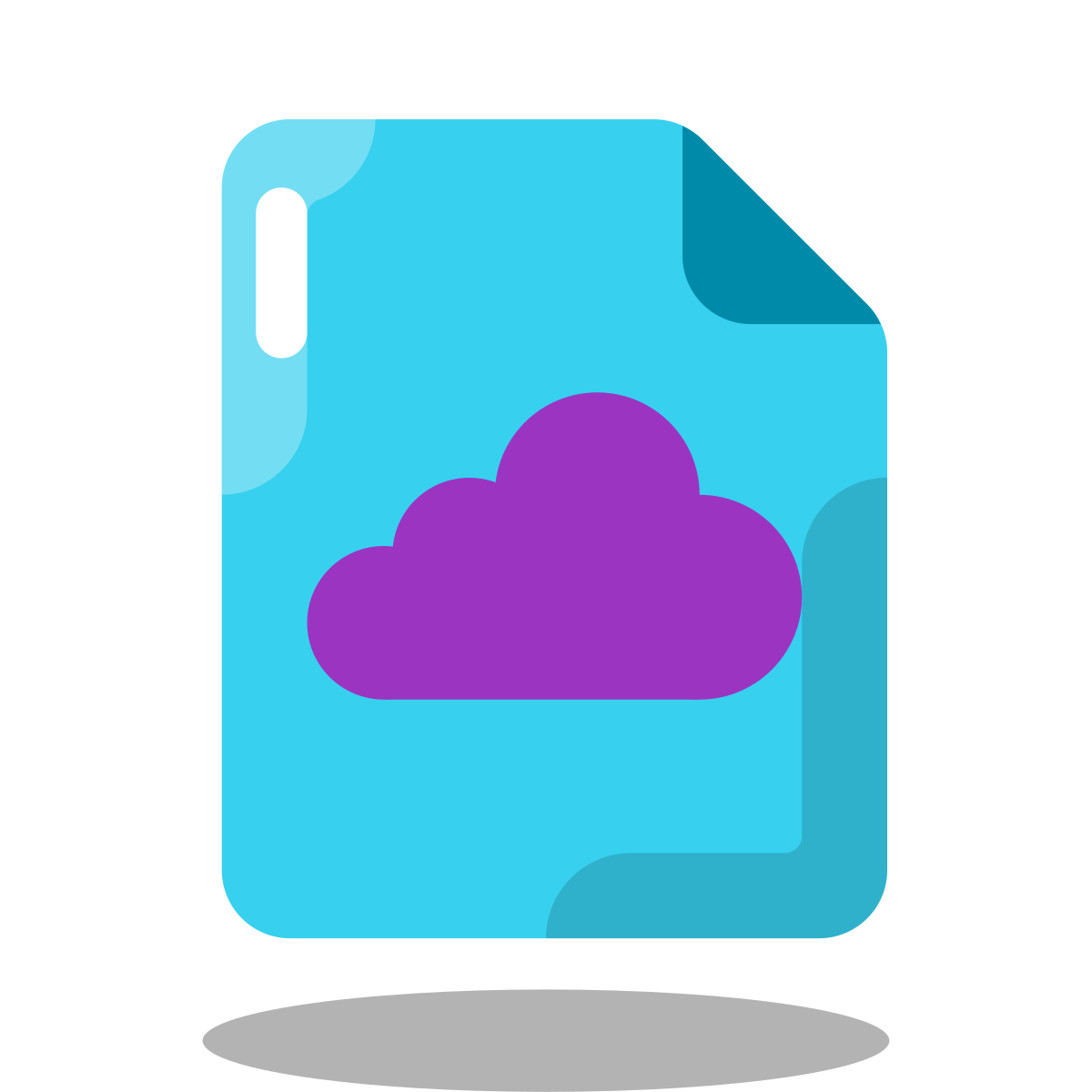 arcade style cloud file icon