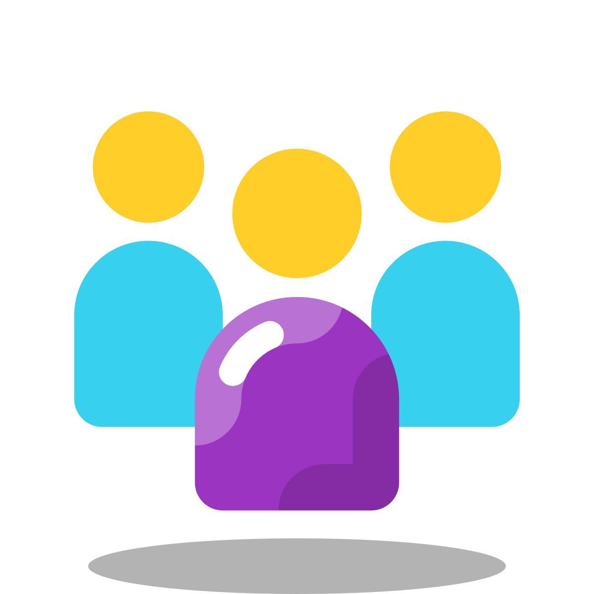 arcade style people icon