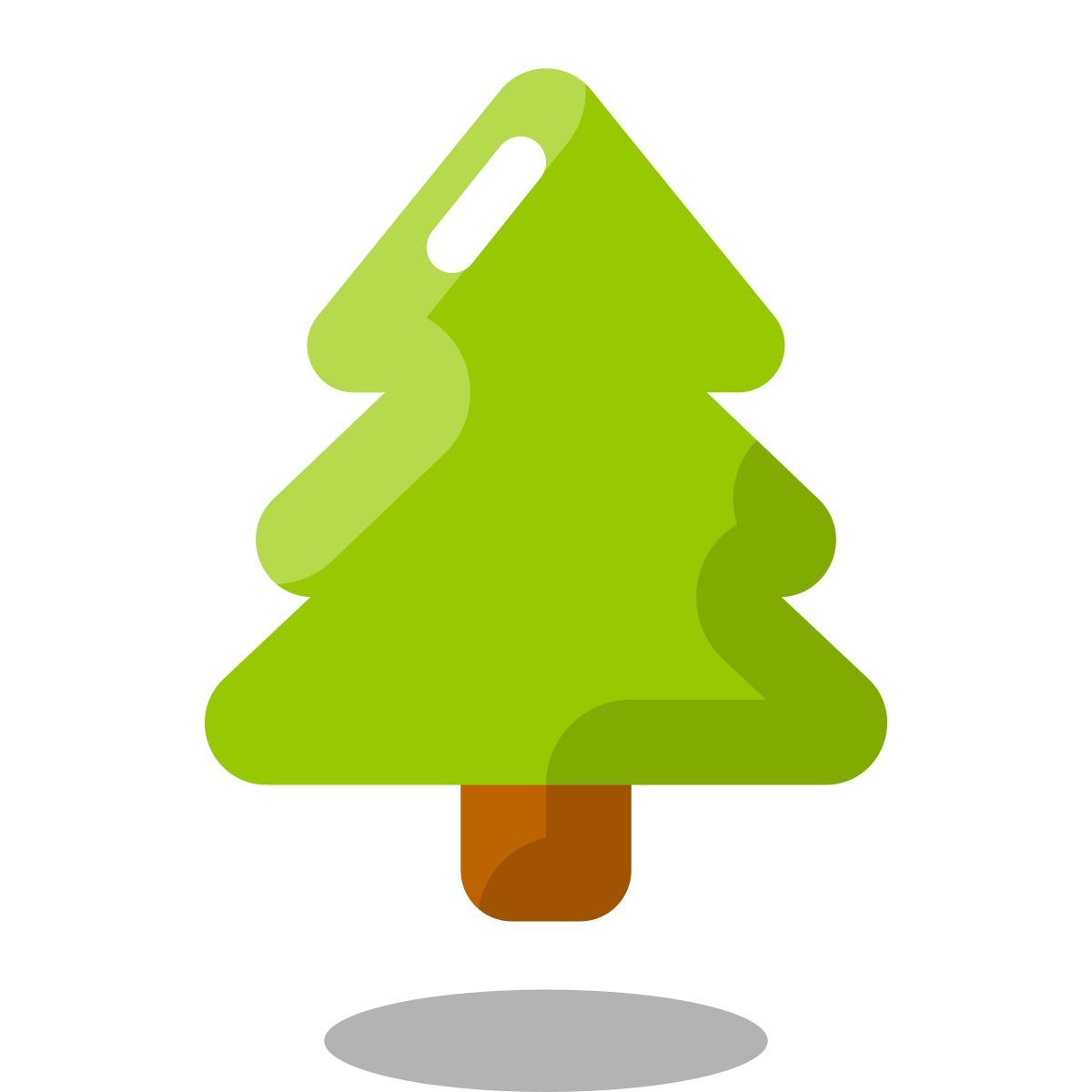 arcade style árbol conífero icon