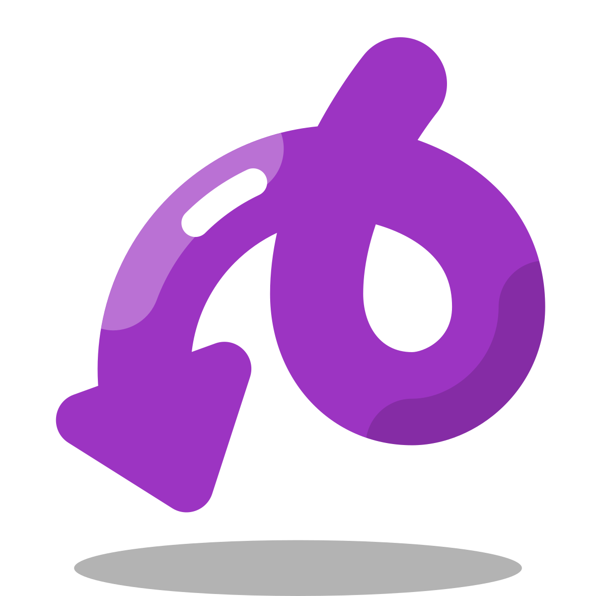 arcade style curly arrow icon