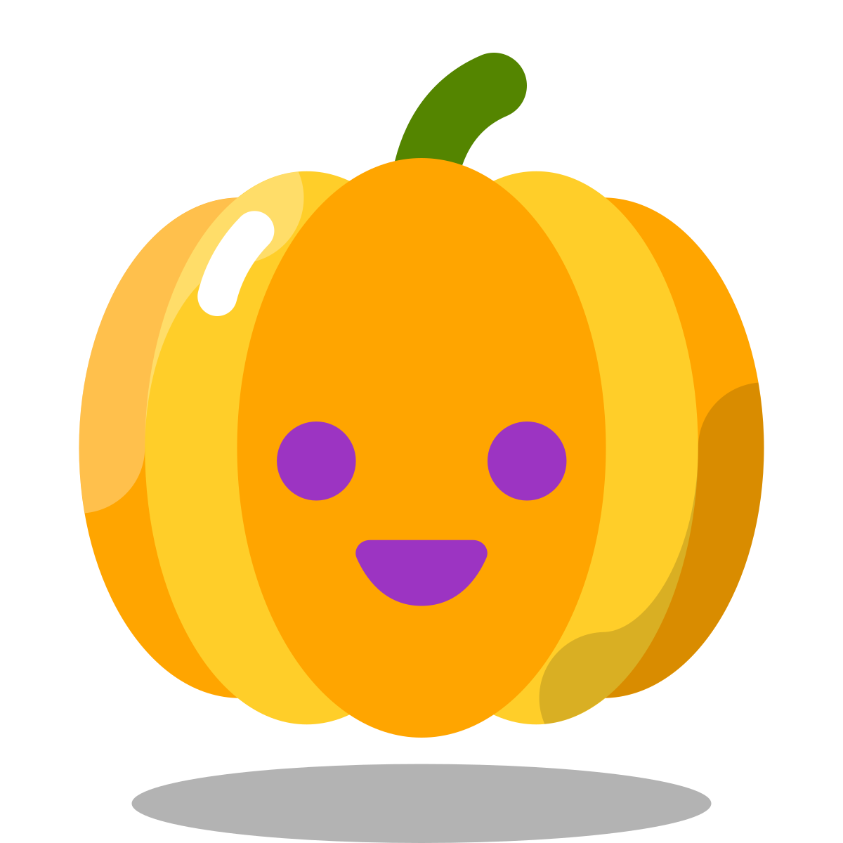 arcade style cute pumpkin icon