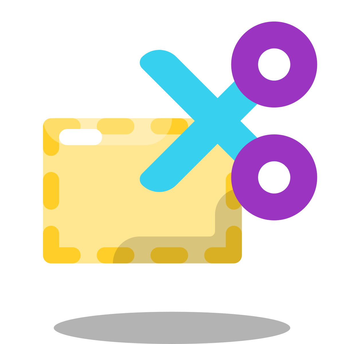 arcade style cutting coupon icon