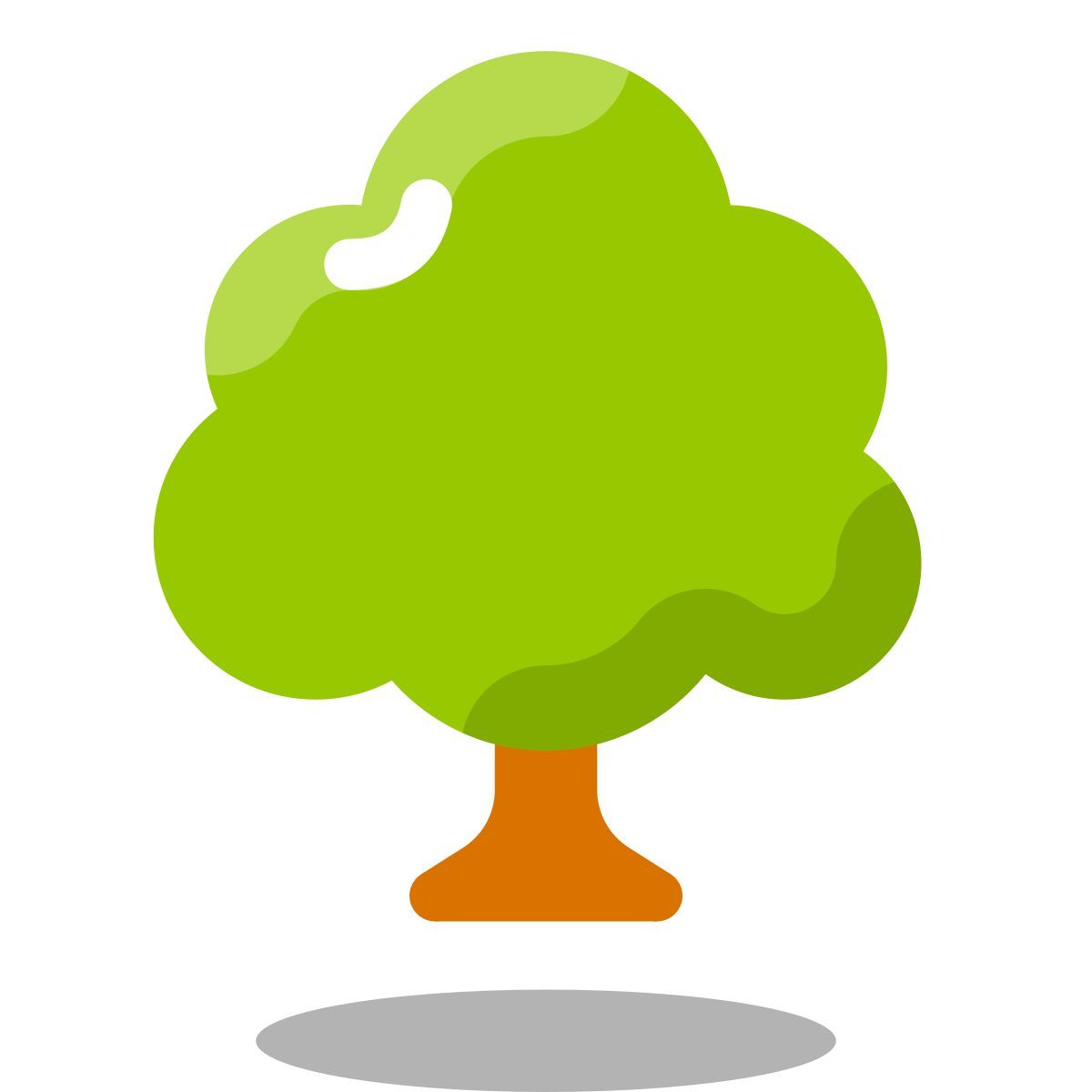 arcade style 낙 엽 나무 icon