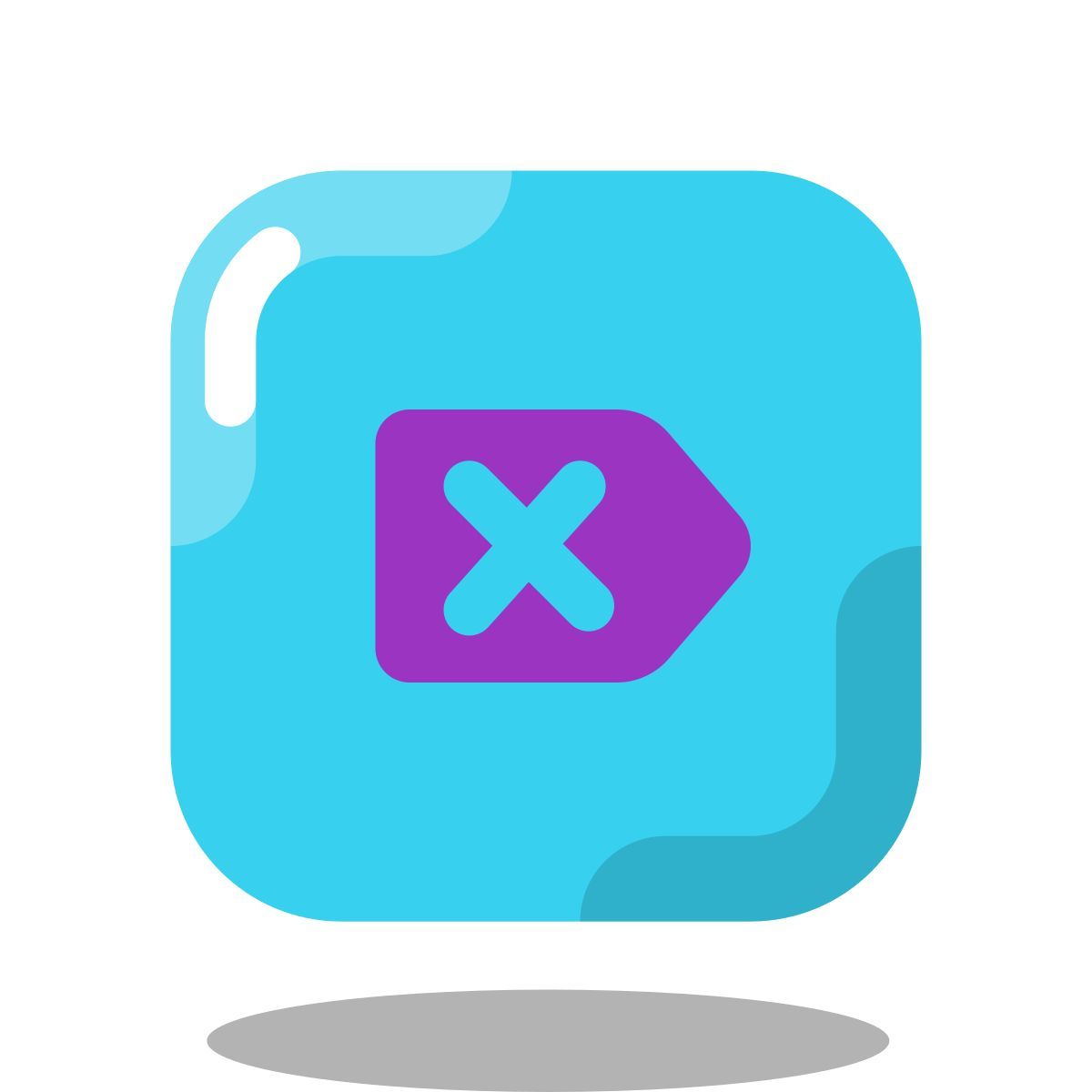 arcade style 删除键 icon