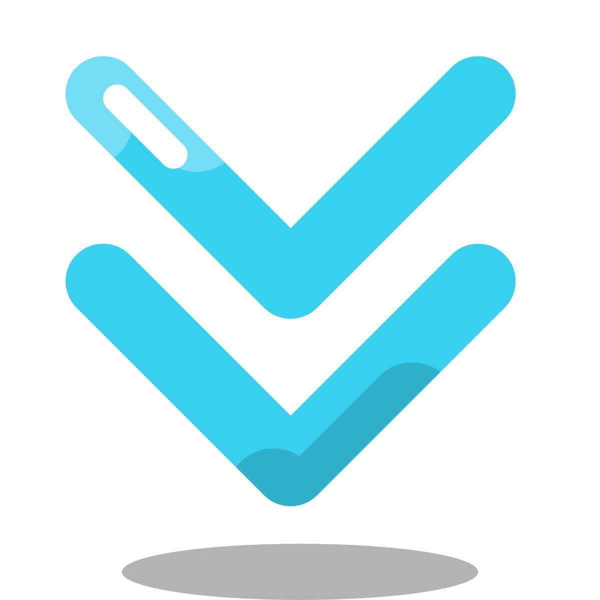 arcade style doble abajo icon