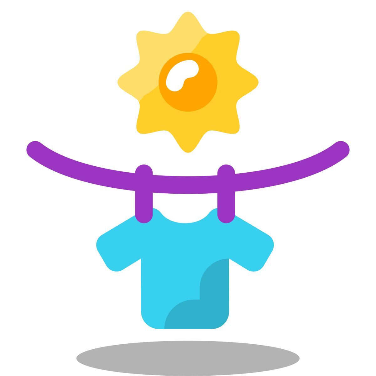arcade style drying clothes icon