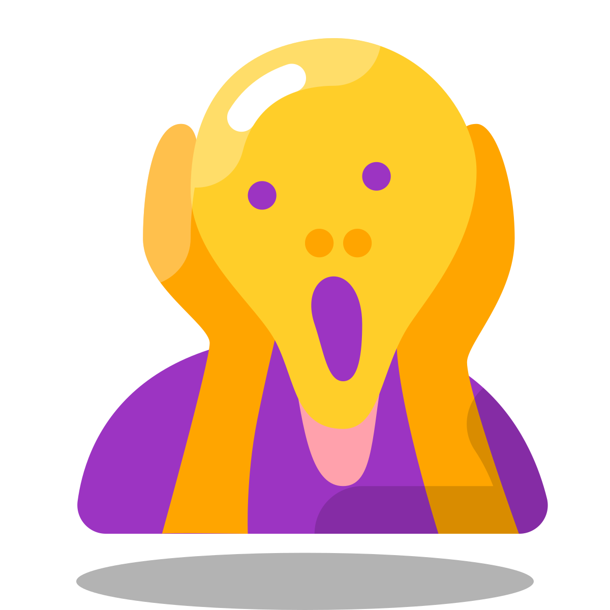 arcade style edvard munch icon