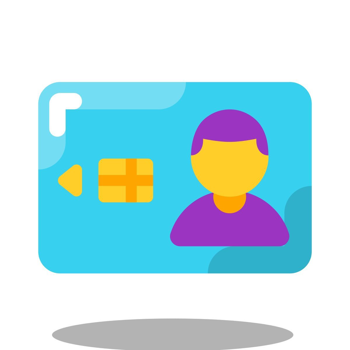 arcade style carta d'identità elettronica icon