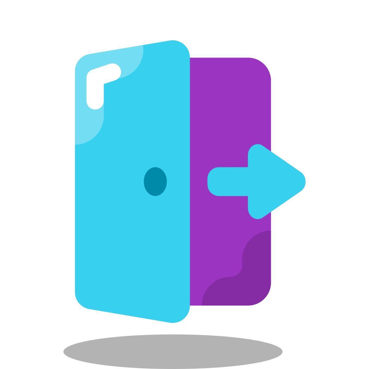 arcade style logout icon