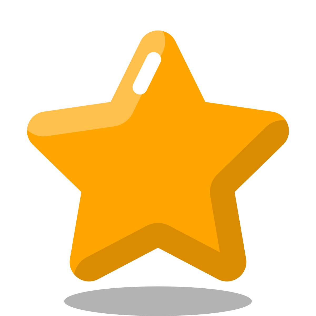 arcade style filled star icon