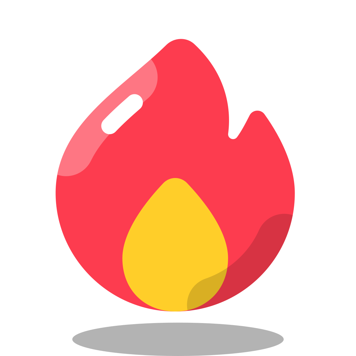 arcade style fire element icon