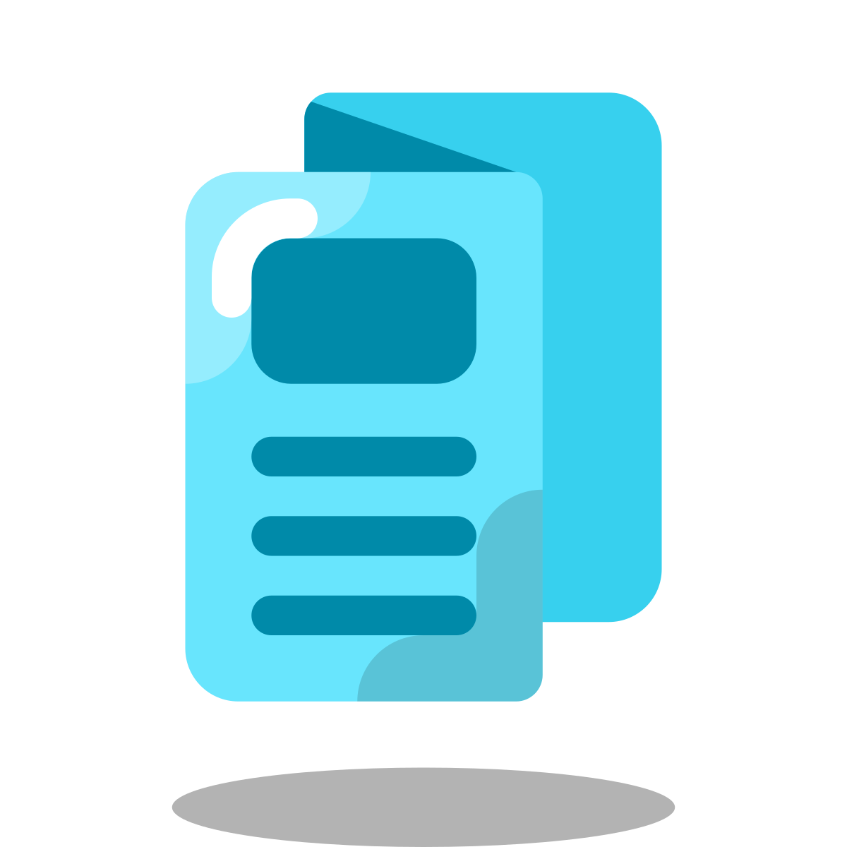 arcade style folded booklet icon