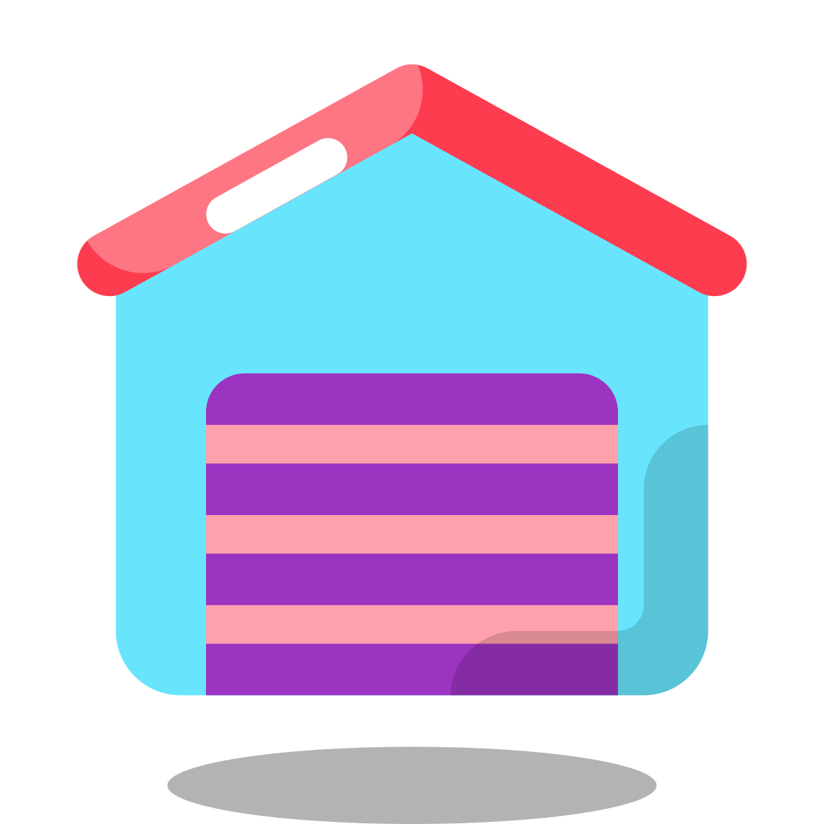 arcade style garage closed icon
