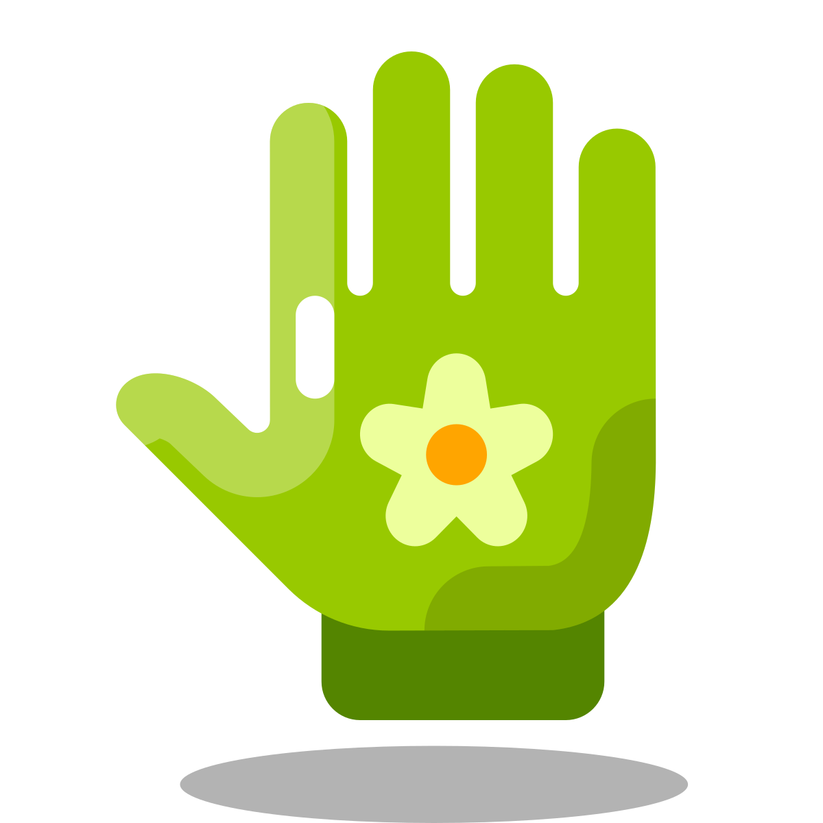 arcade style garden gloves icon