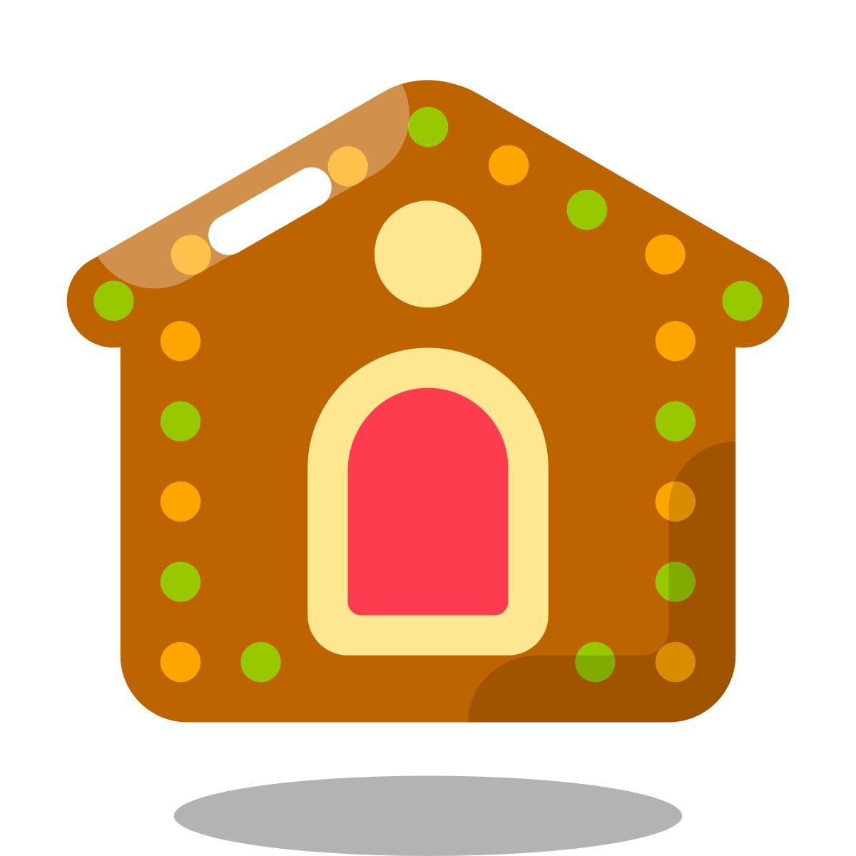 arcade style casa di pan di zenzero icon