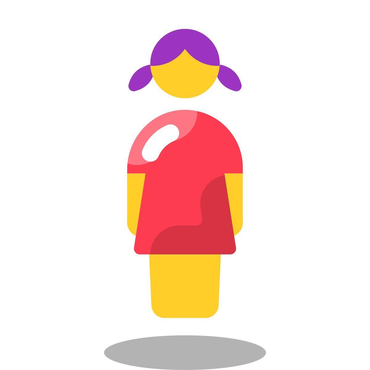 arcade style mädchen icon