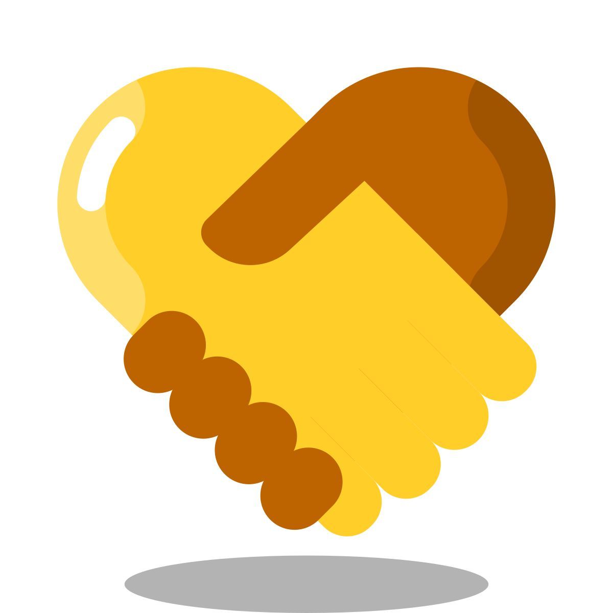 arcade style cœur poignée de main icon