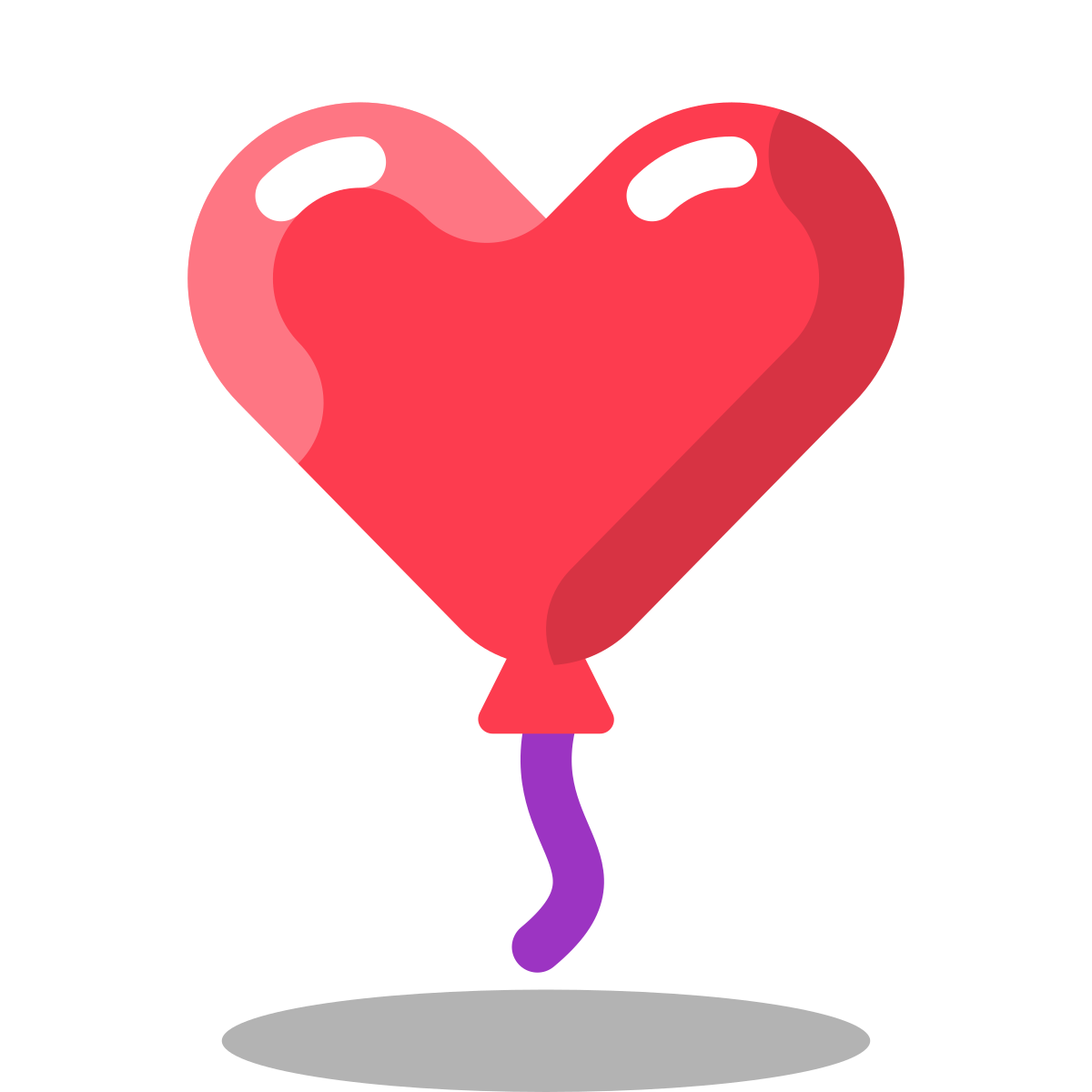 arcade style heart balloon icon