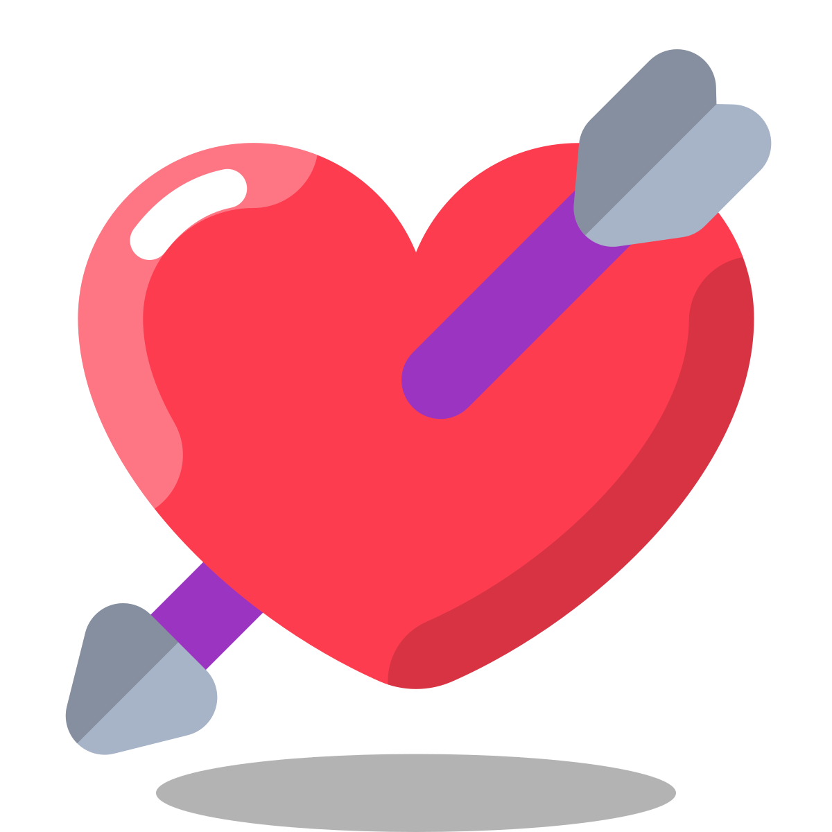 arcade style heart with arrow icon