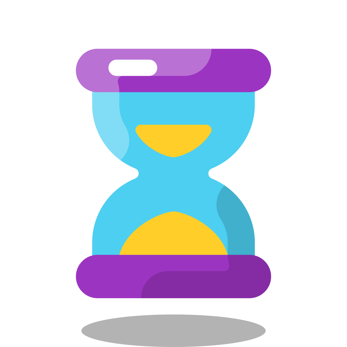 arcade style hourglass icon