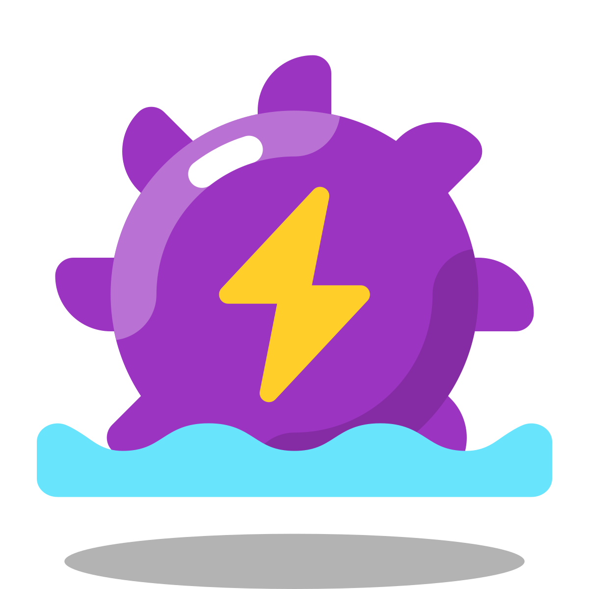 arcade style hydroelectric icon