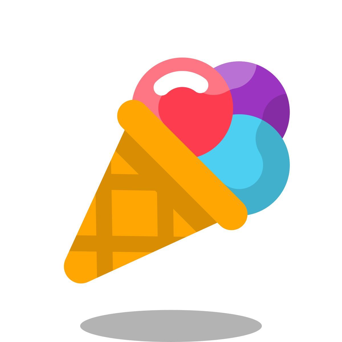 arcade style ice cream cone icon