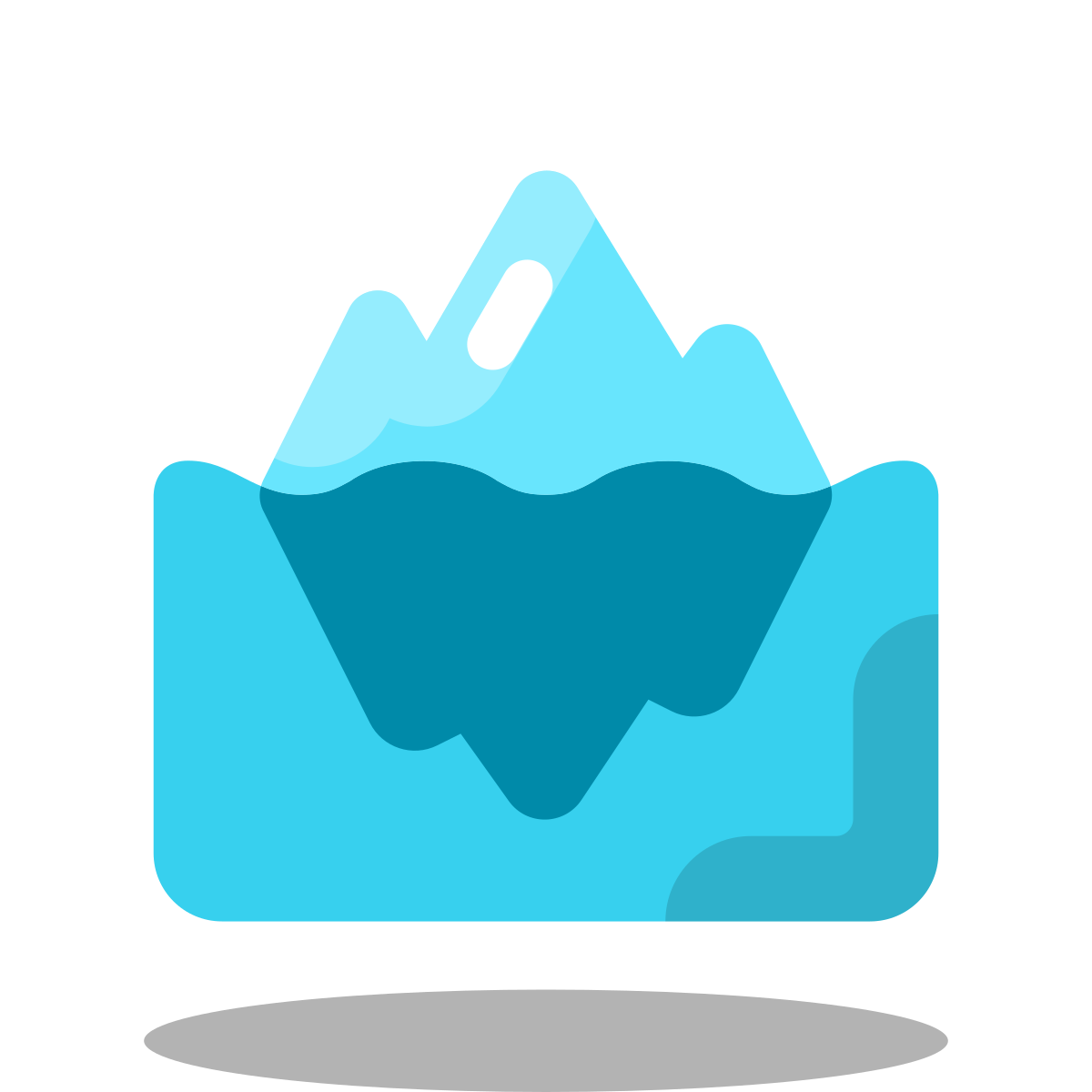arcade style iceberg icon