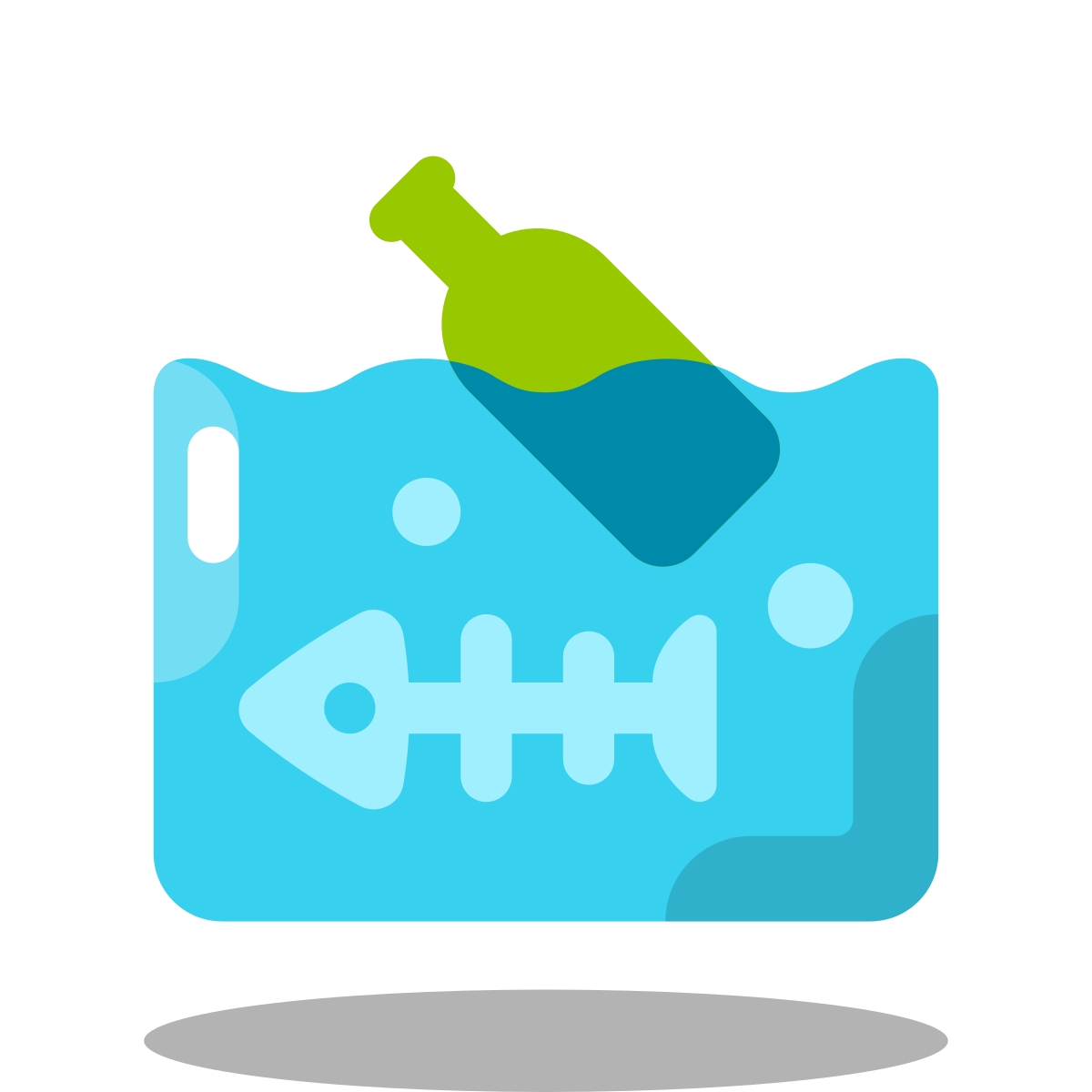 arcade style marine polution icon