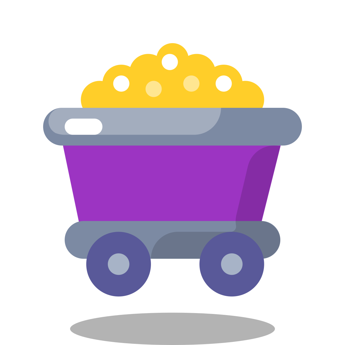 arcade style mine trolley icon