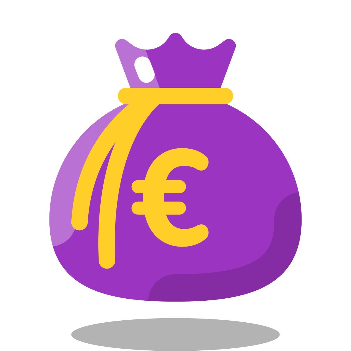 arcade style sac d'argent euro icon