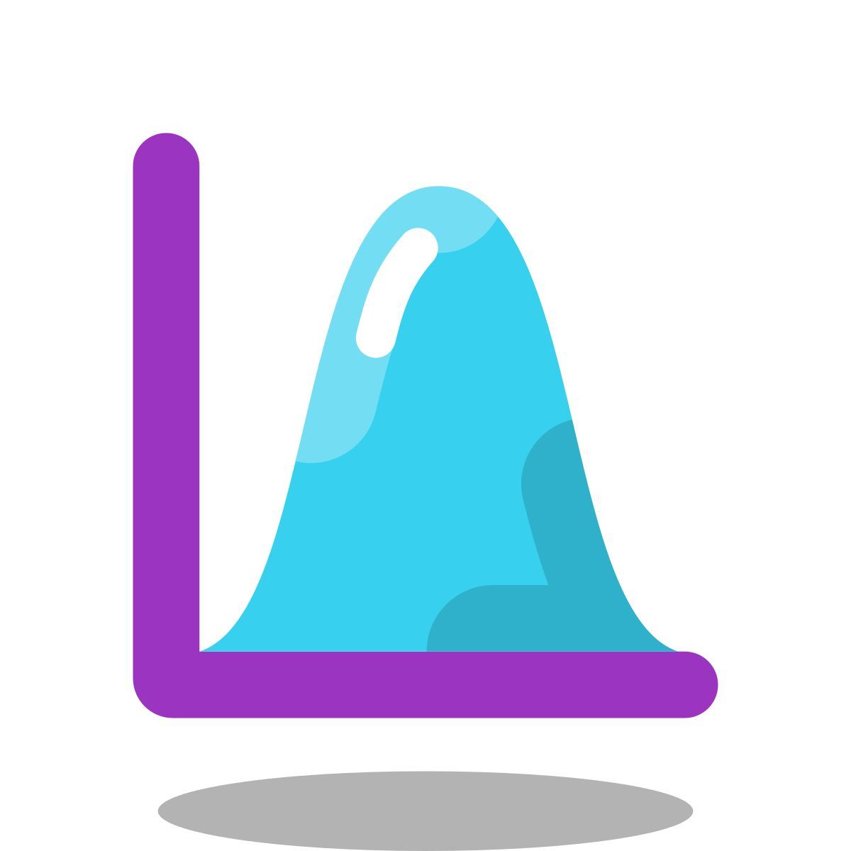 arcade style histogramme de distribution normale icon