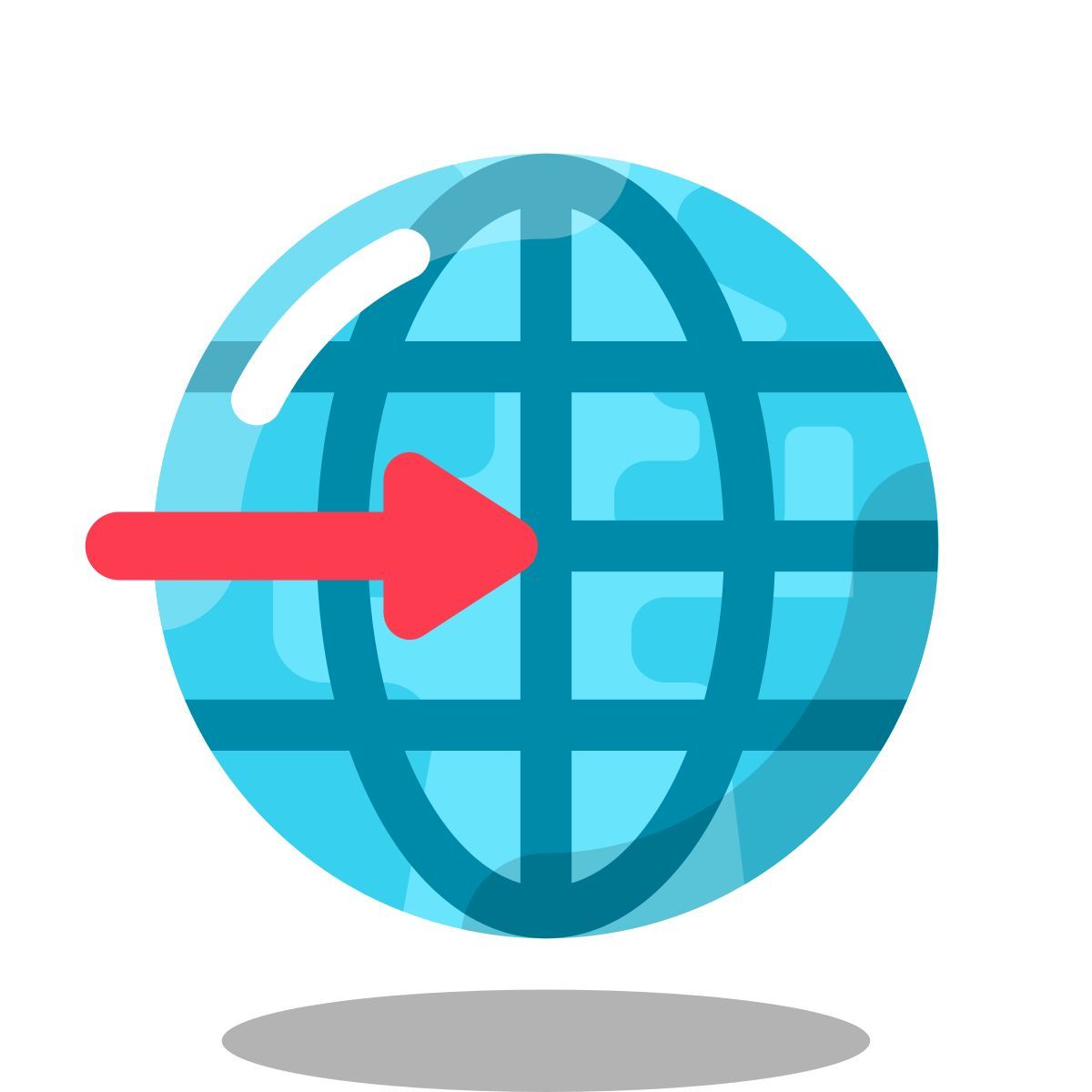 arcade style globe tournant icon