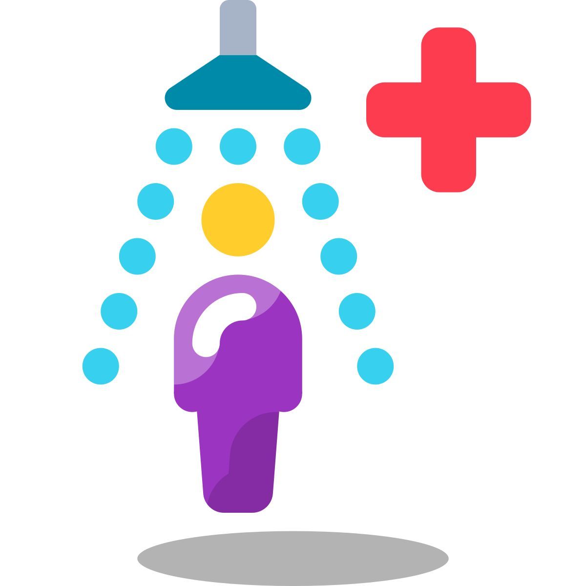 arcade style safety shower icon