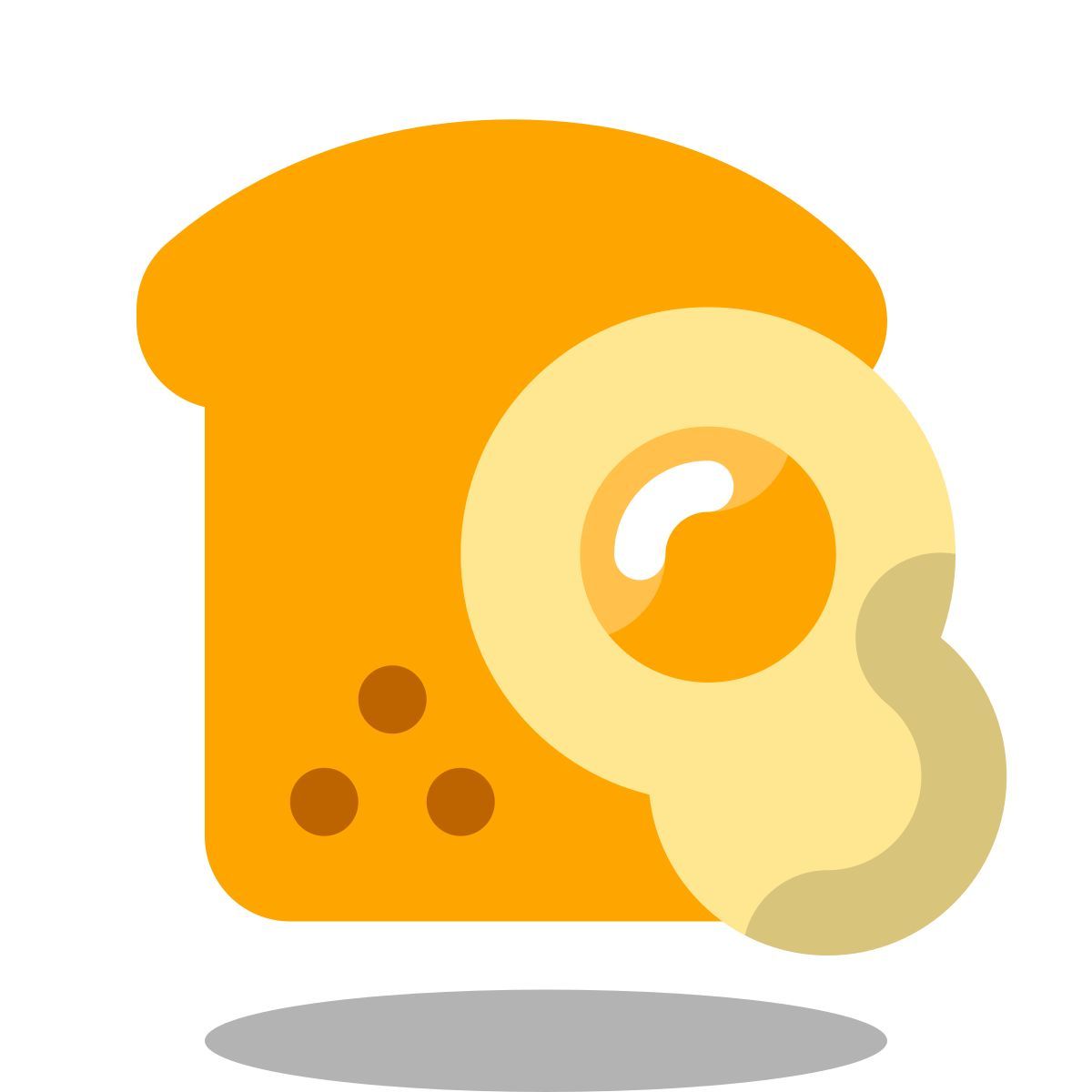 arcade style sandwich con huevo frito icon