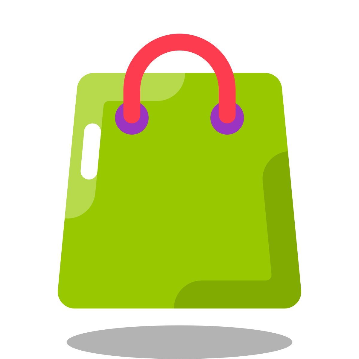 arcade style einkaufstasche icon