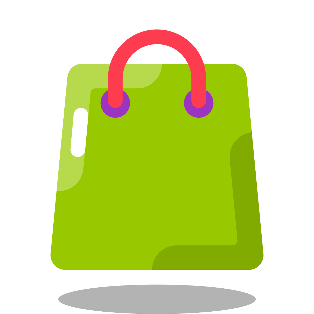 arcade style shopping bag icon