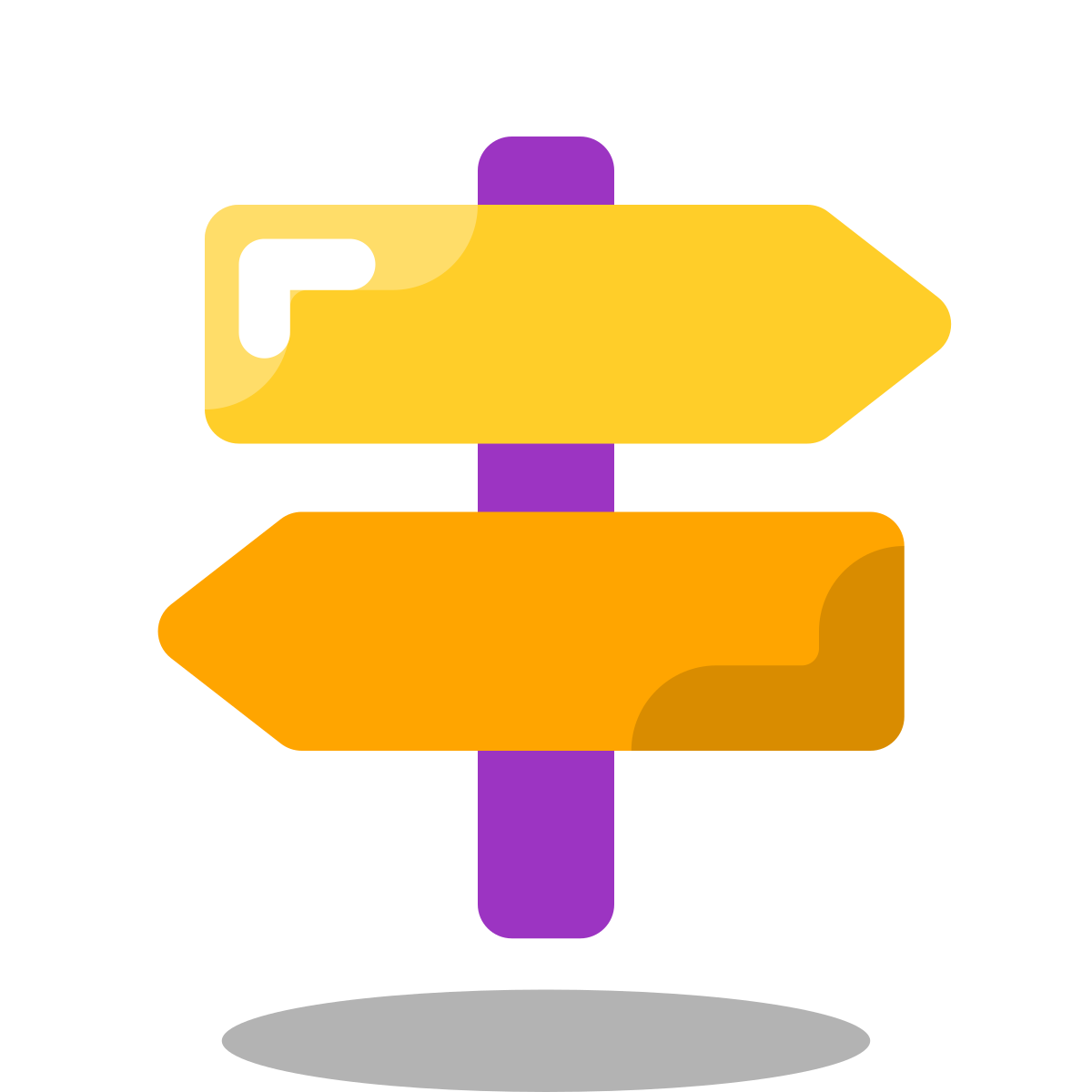 arcade style signpost icon