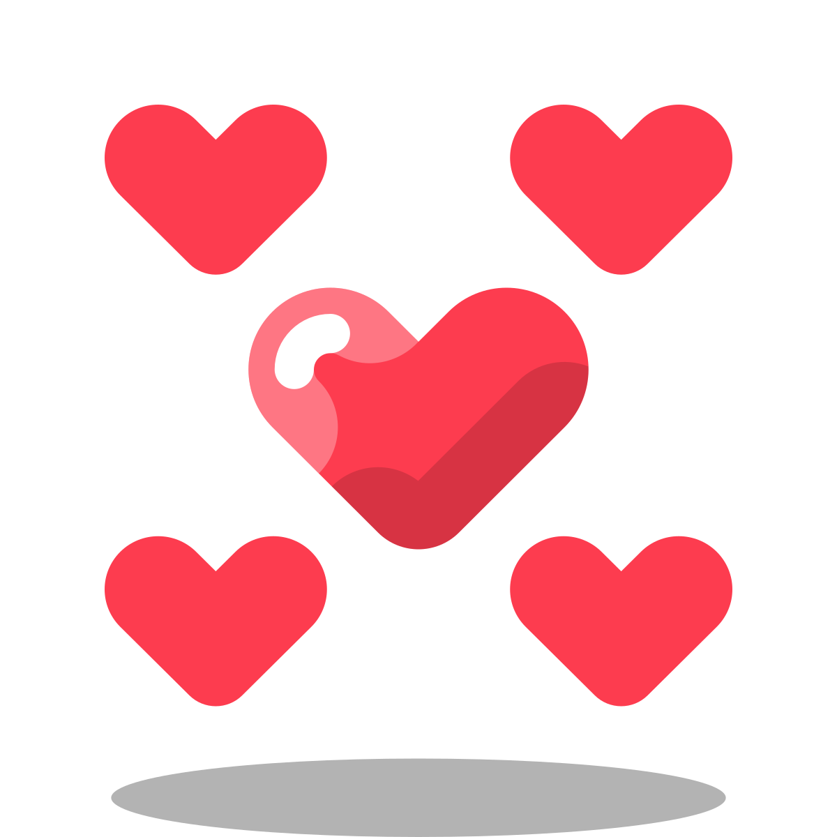 arcade style small hearts icon