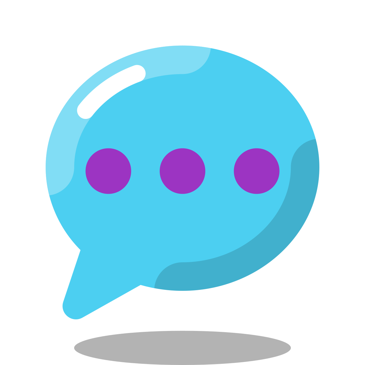 arcade style speech bubble with dots icon