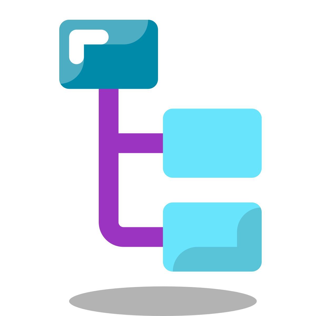 arcade style nodo padre evidenziato in alto icon