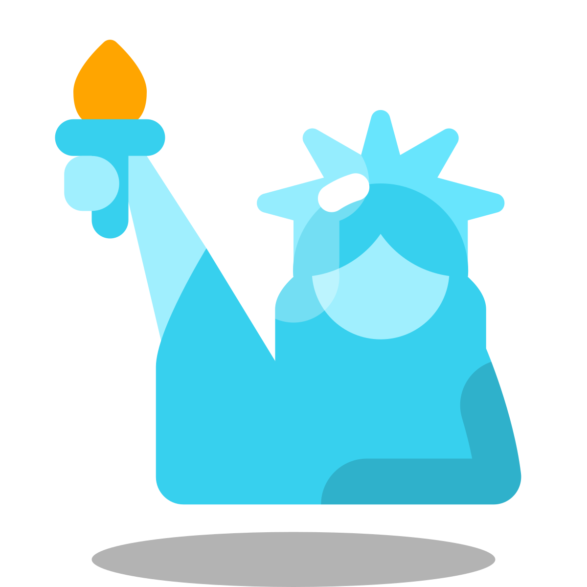 arcade style statue of liberty icon