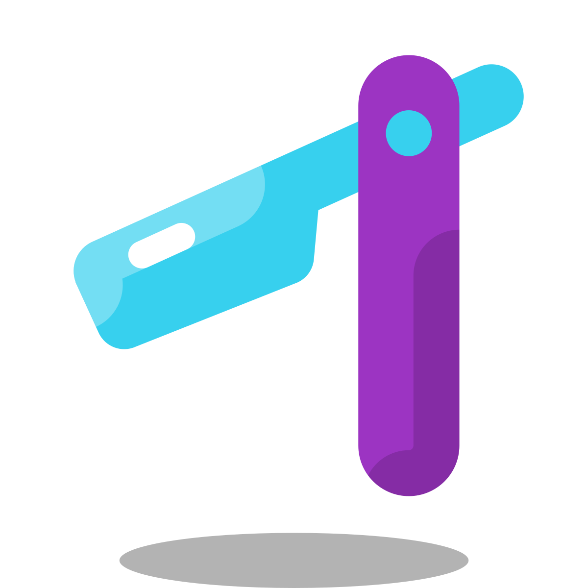 arcade style straight razor icon