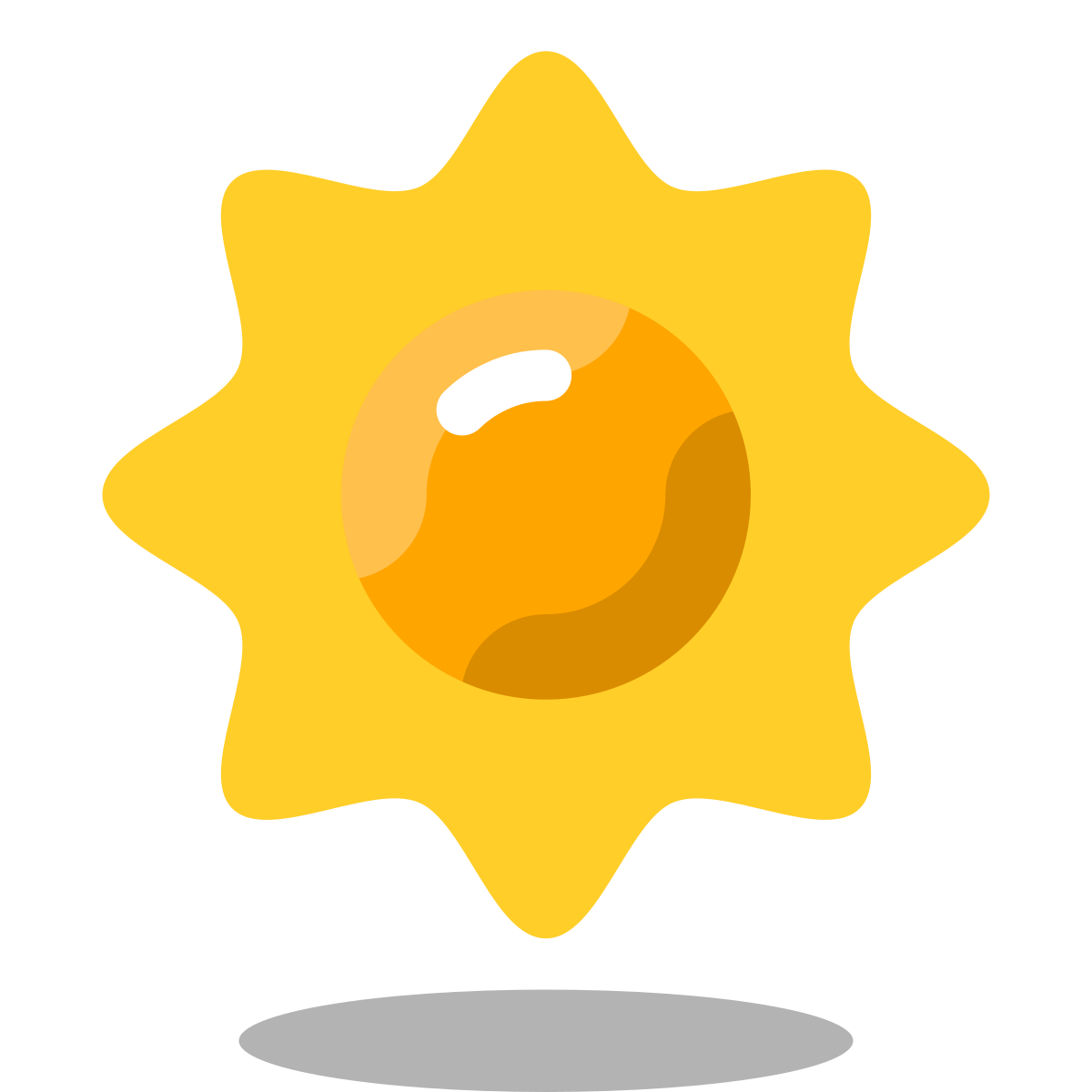 arcade style sun icon