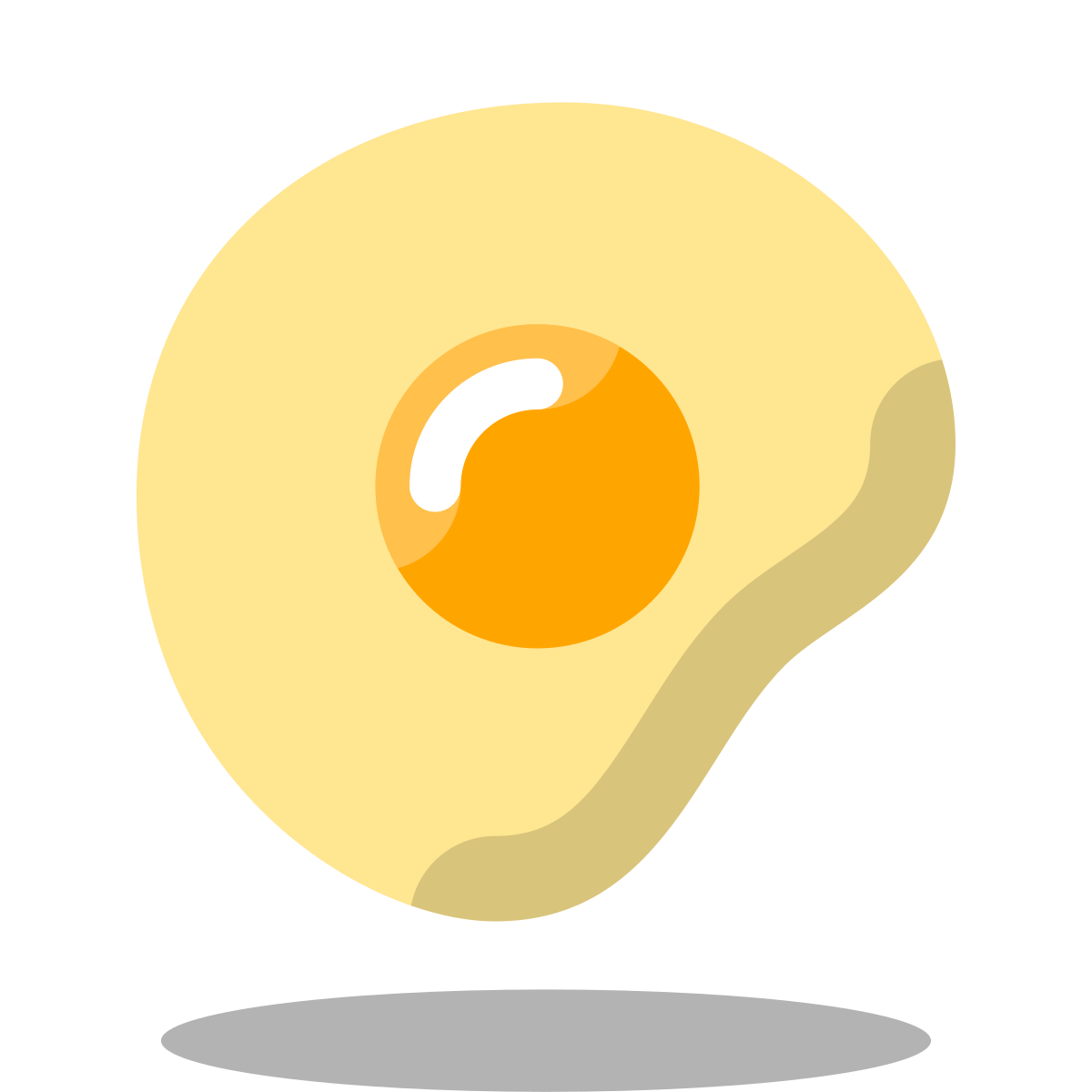 arcade style sunny side up eggs icon