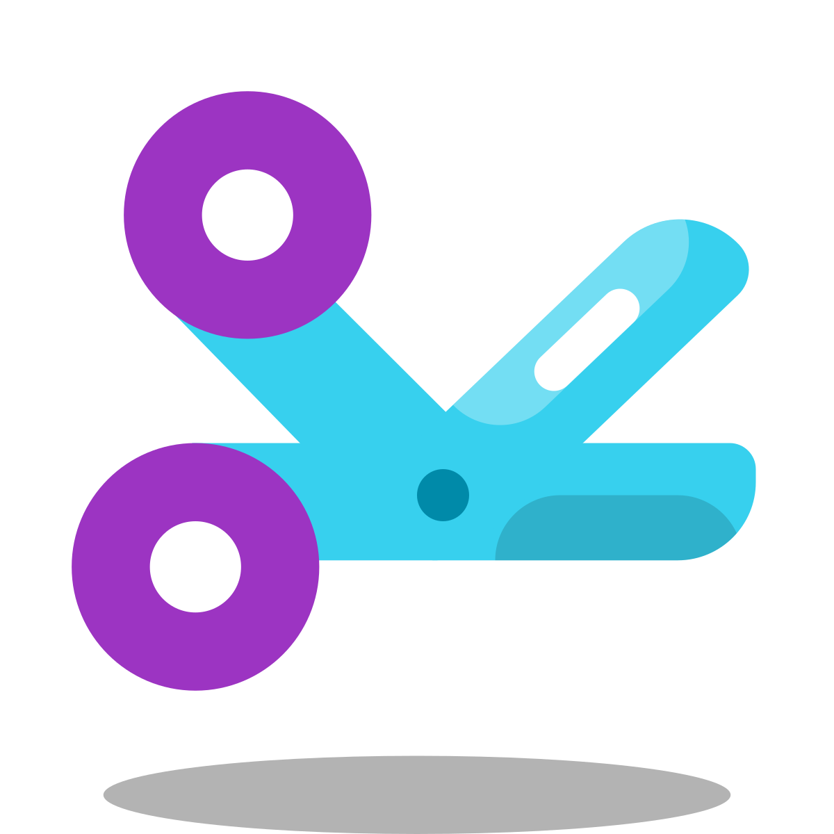 arcade style surgical scissors icon