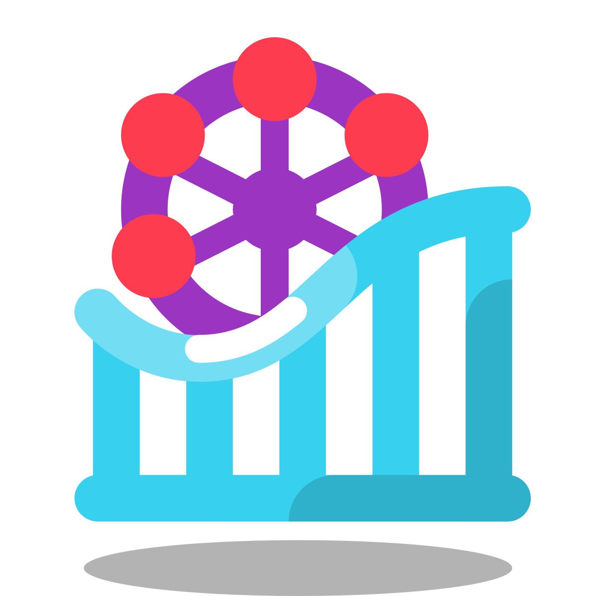 arcade style theme park icon