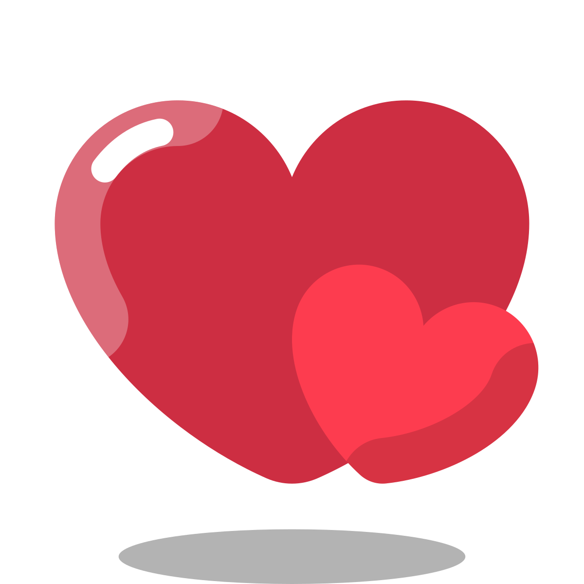 arcade style two hearts icon