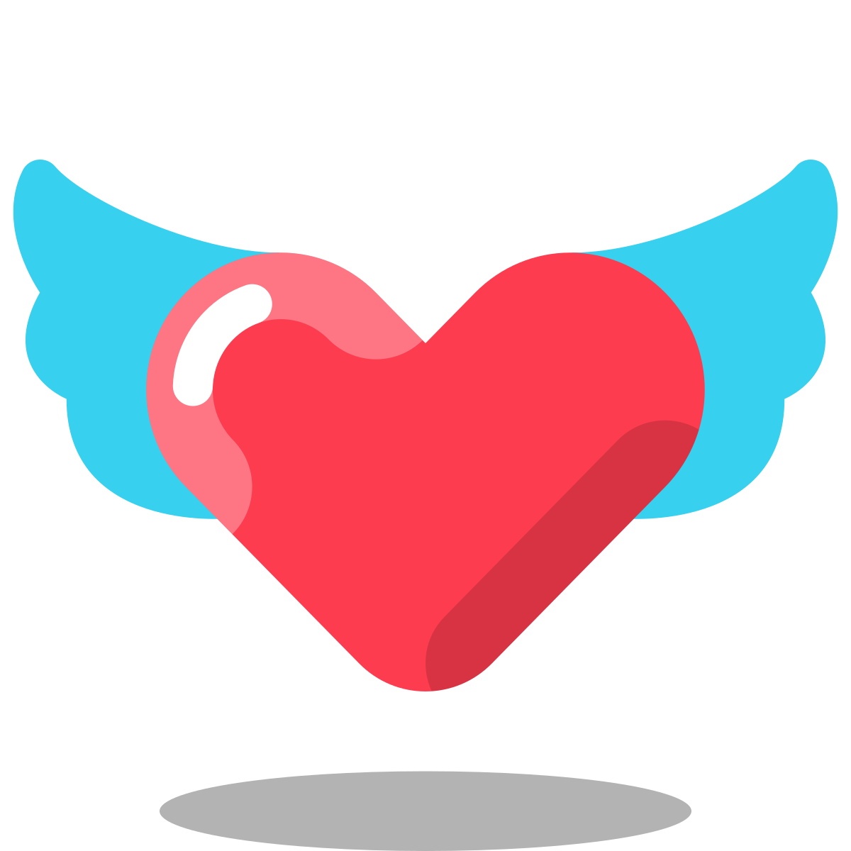 arcade style valentine wings icon