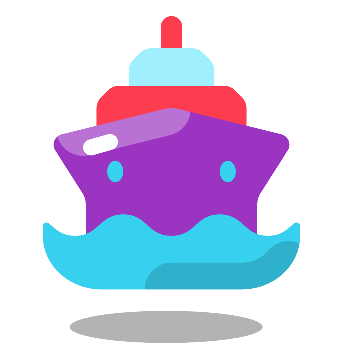 arcade style water transportation icon